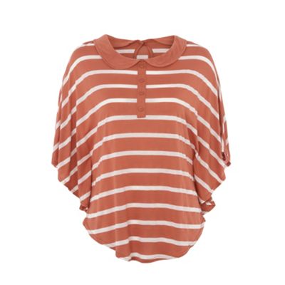 Off white striped cape t-shirt