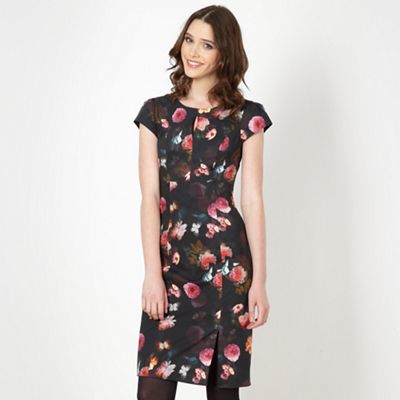 Red Herring Black floral butterfly dress