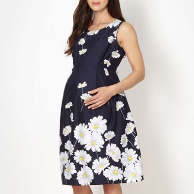 Navy daisy maternity sun dress                                                                                                  