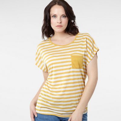Dark yellow striped t-shirt