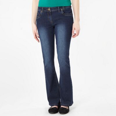 Blue bootcut jeans