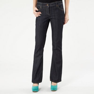 Dark blue stab stitched jeans