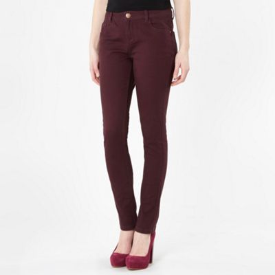 Grape coloured skinny jeans