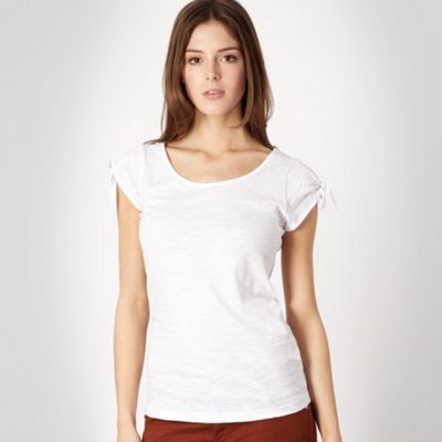 Red Herring White tie sleeve t-shirt