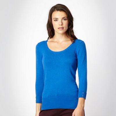 Royal blue scoop neck jumper                                                                                                    