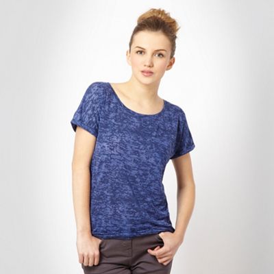 Red Herring Blue burnout effect t-shirt