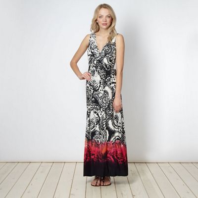 Black tribal paisley maxi dress                                                                                                 