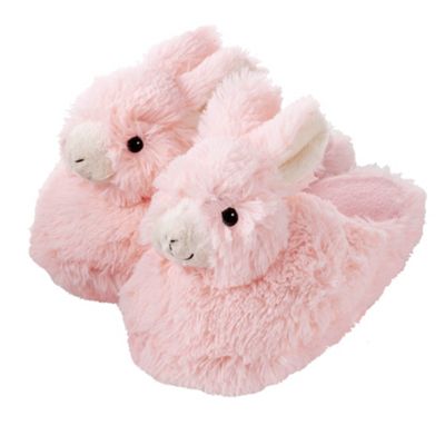 Pink girls rabbit slippers