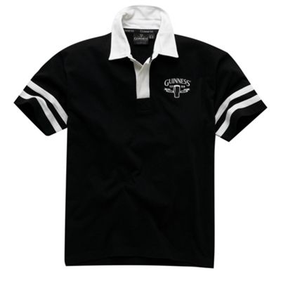 Black Guinness rugby shirt