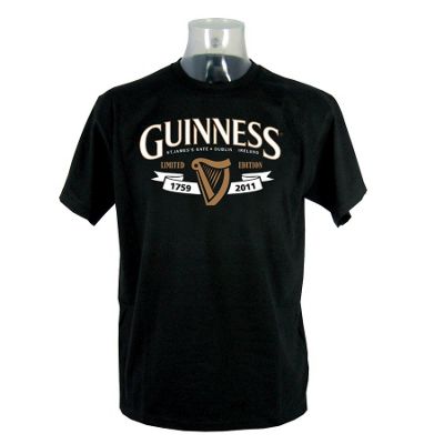 Black traditional Guinness t-shirt