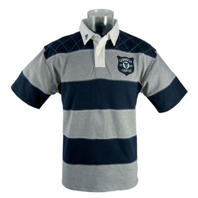 Guinness Blue striped rugby shirt