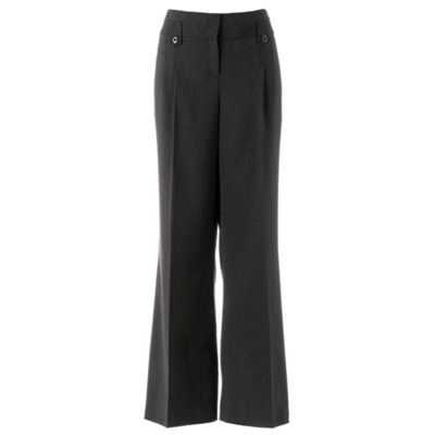 Grey stitch belted trousers