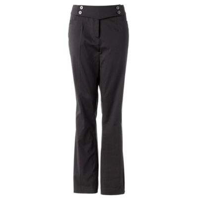 Grey sailor style boot cut trousers