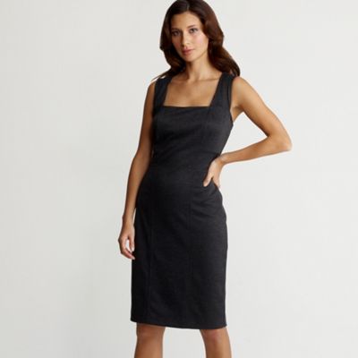 Grey snake print pinafore dress