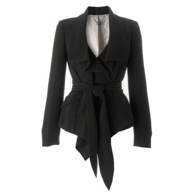 Black waterfall jacket