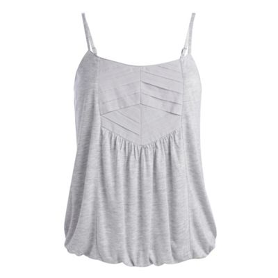 Betty Jackson.Black Grey bubble hem camisole