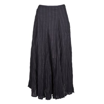 Betty Jackson.Black Dark grey maxi skirt