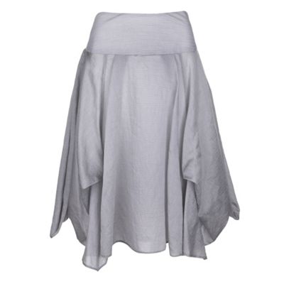 Betty Jackson.Black Grey hitch up skirt