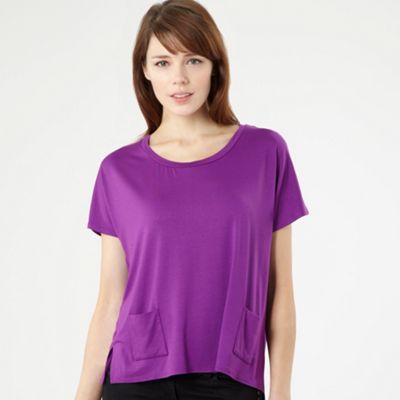 Betty Jackson.Black Purple oversized t-shirt