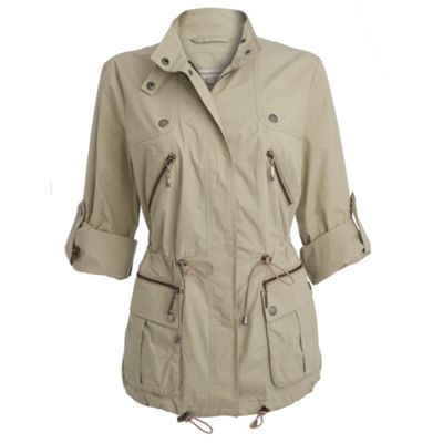 Nautral short sleeve parka