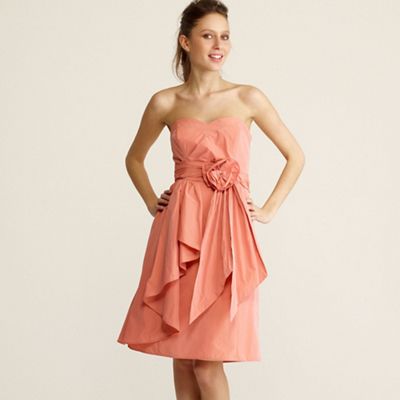 Rocha.John Rocha Peach corsage detail prom dress