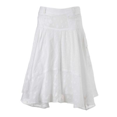 White dobby mix-and-match skirt