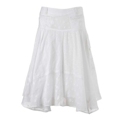 Rocha.John Rocha White dobby mix-and-match skirt