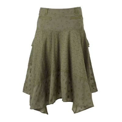 Rocha.John Rocha Khaki dobby mix-and-match skirt