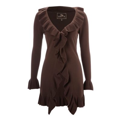 ruffle cardigan