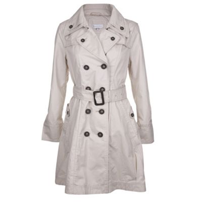 Rocha.John Rocha Natural double breasted trench coat