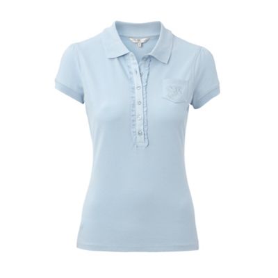 Rocha.John Rocha Light blue frill polo t-shirt