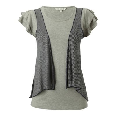 Grey waistcoat t-shirt