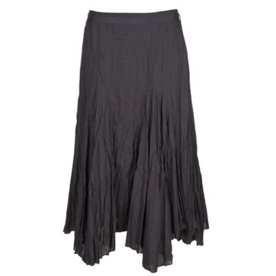 Rocha.John Rocha Mocha crinkled cotton skirt