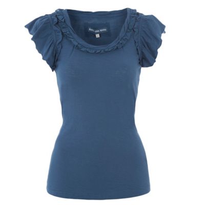 Rocha.John Rocha Blue essential slub t-shirt