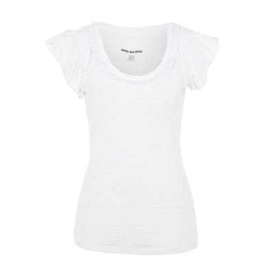 White frilled t-shirt