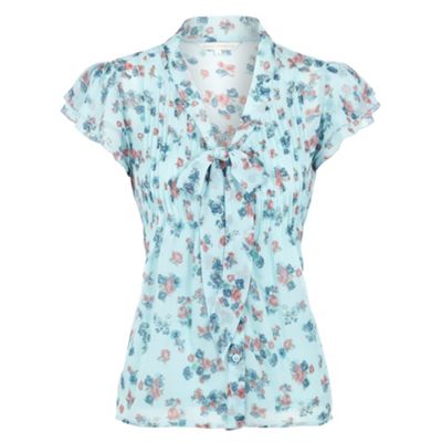 Rocha.John Rocha Pale blue rhapsody blouse