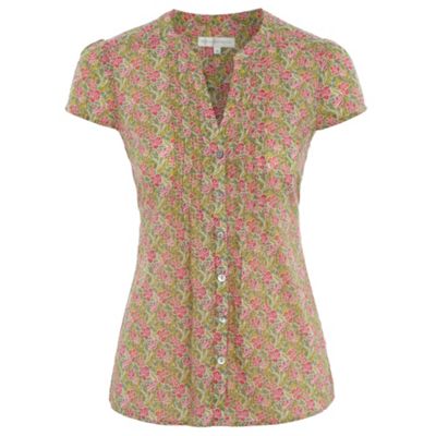 Rocha.John Rocha Light green hibiscus print blouse