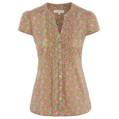 Rocha.John Rocha Light green hibiscus print blouse