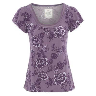 Light purple angel sleeve top