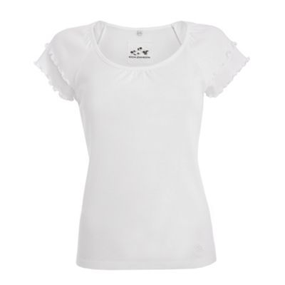 Petite white essential t-shirt