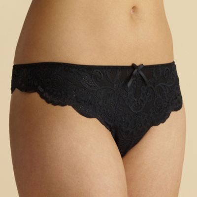 Black 'Andora' thong                                                                                                            