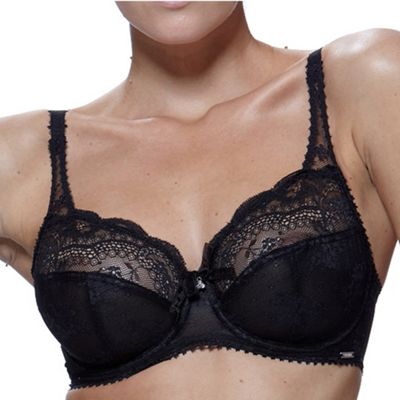 Black 'Cherub' full cup bra                                                                                                     