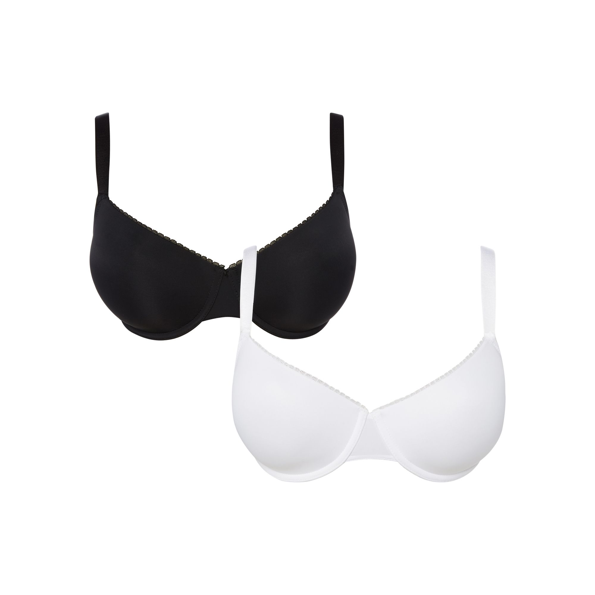 Dd+ Womens 2 Pack Underwired Padded TShirt Bras From
