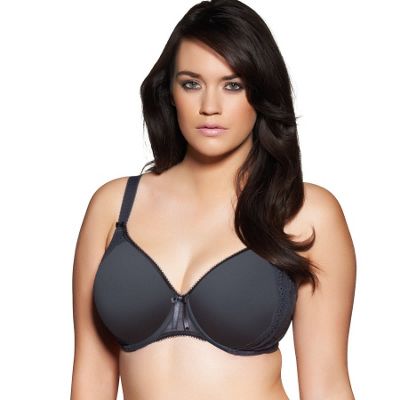 Grey Hermione bandless moulded full cup bra