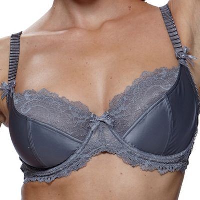 Grey Mia non padded plunge bra