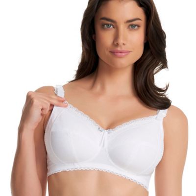 White soft cup Rosie nursing bra