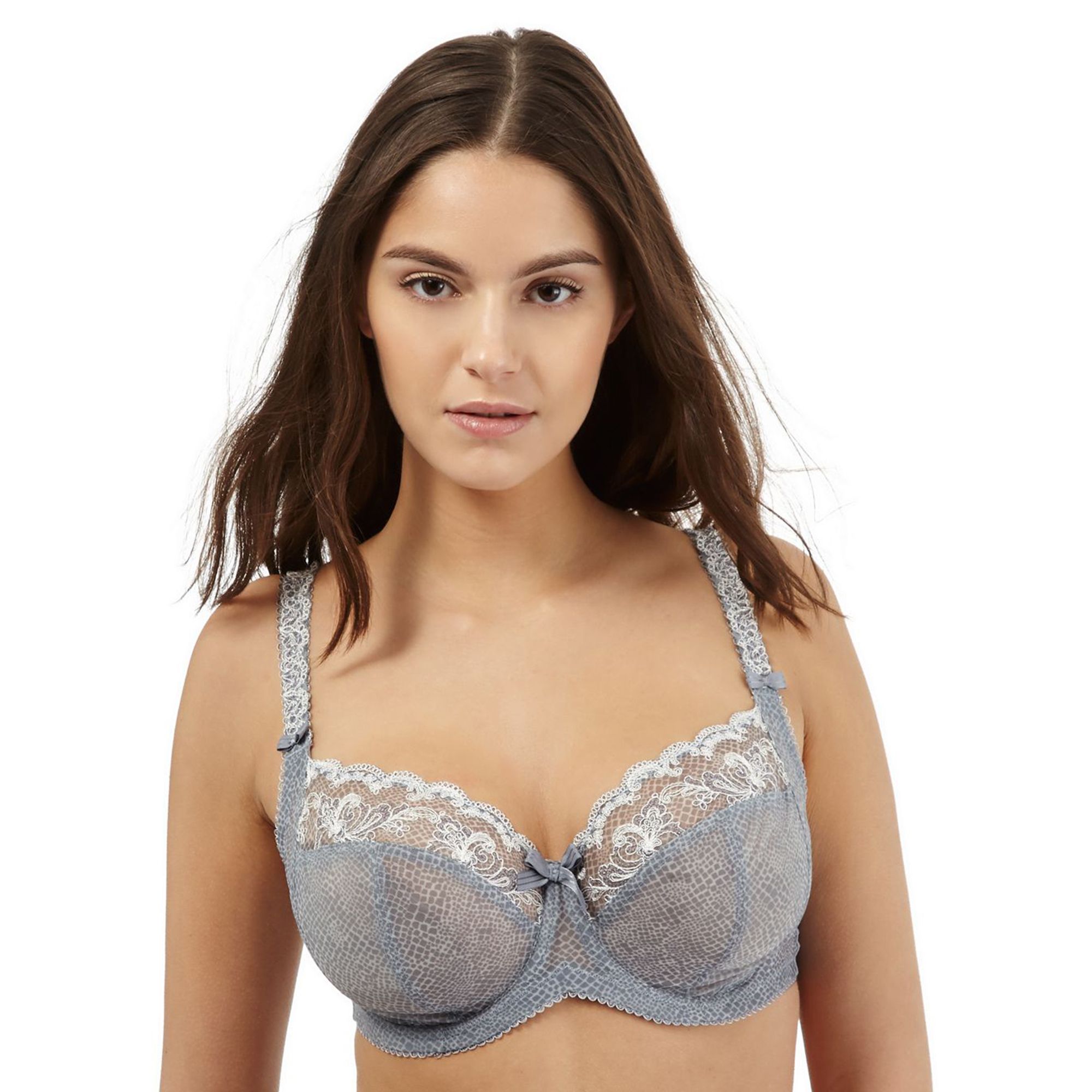 Dd+ Grey Underwired NonPadded Full Cup Bra From Debenhams 36Hh
