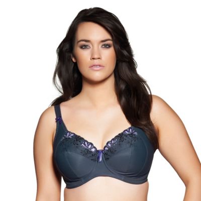 Grey Cleo Side Support Full Cup Bra