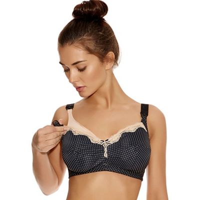 Black Jasmine Side Support Full Cup Bra