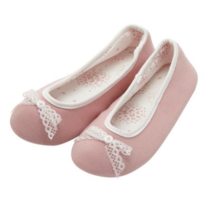 Light pink butterfly ballet slippers                                                                                            